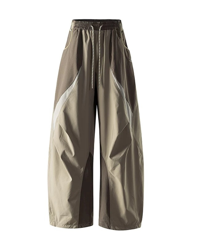 Outdoor Windproof Paneled Wide-Leg Hiking Pants Zeroph