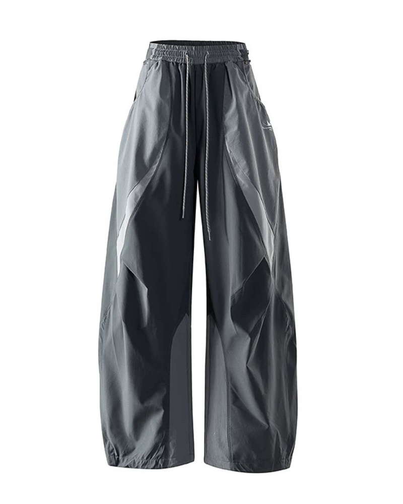Outdoor Windproof Paneled Wide-Leg Hiking Pants Zeroph