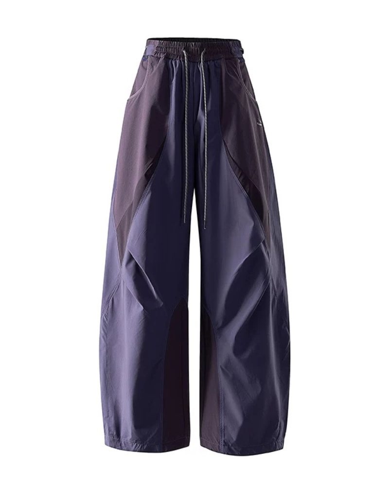 Outdoor Windproof Paneled Wide-Leg Hiking Pants Zeroph