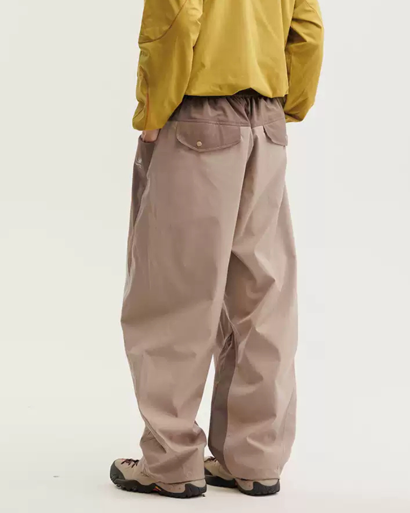 Outdoor Windproof Paneled Wide-Leg Hiking Pants Zeroph
