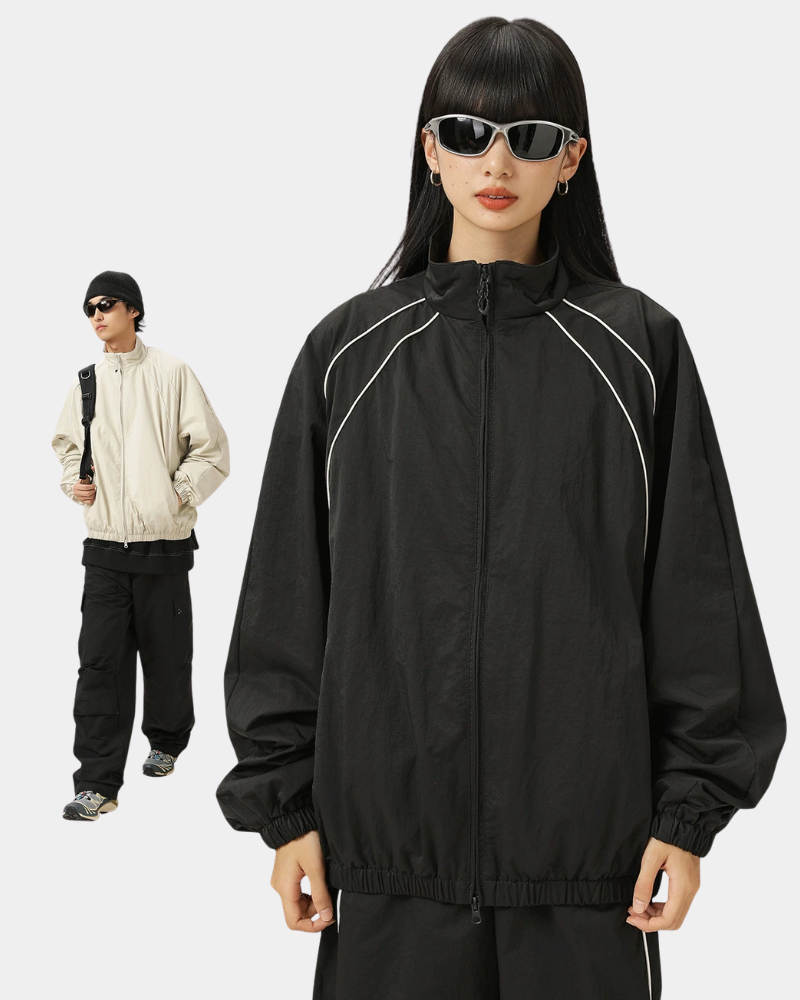 Outdoor Unisex Windproof Sports Couples Loose-Fitting Jacket