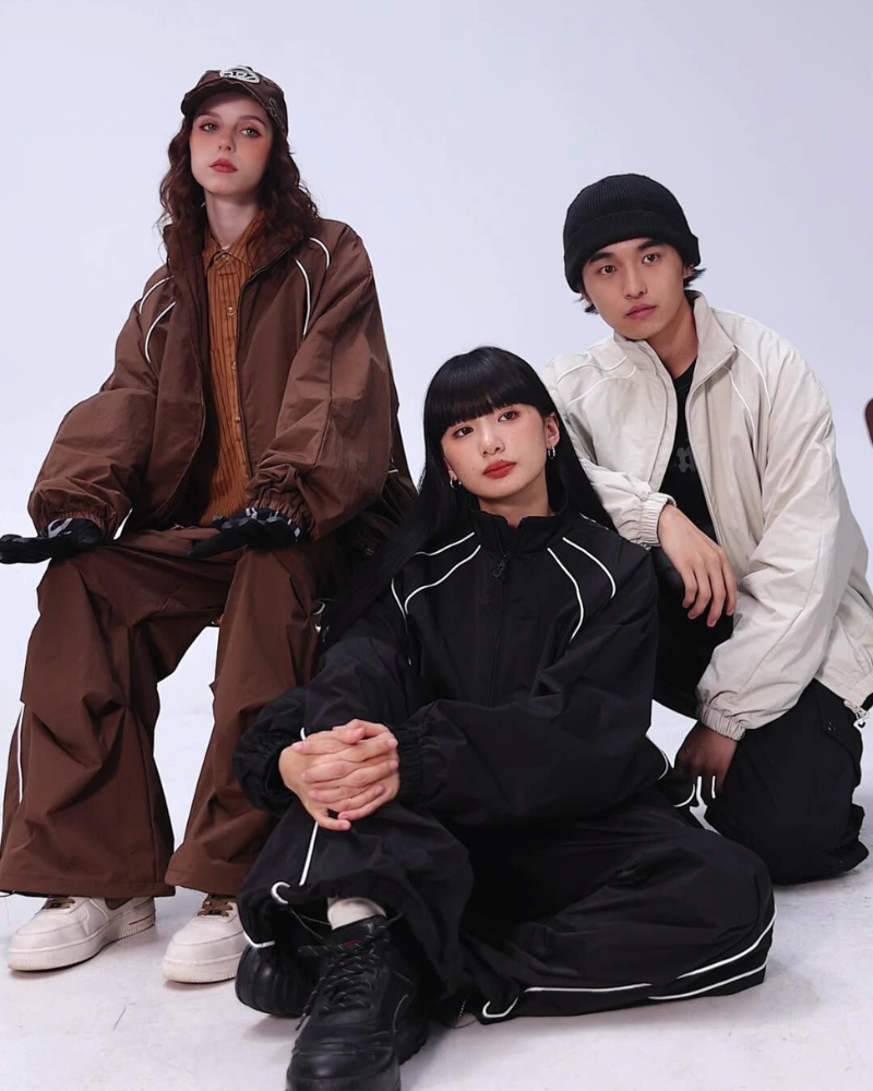 Outdoor Unisex Windproof Sports Couples Loose-Fitting Jacket