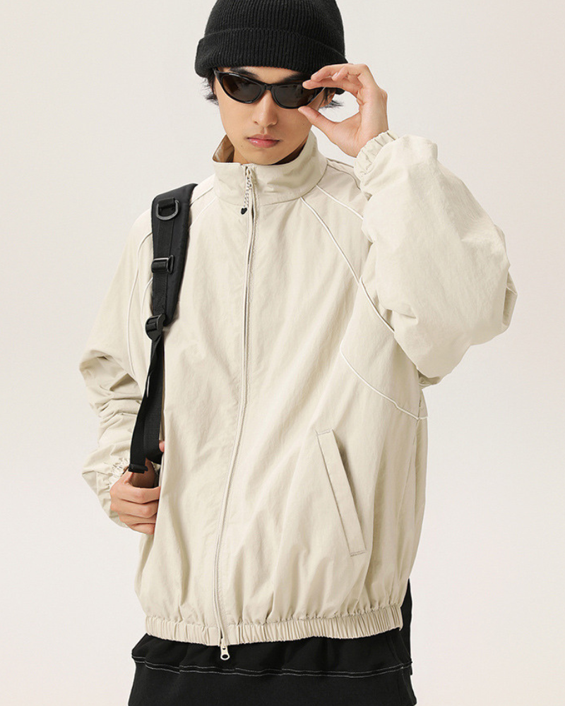 Outdoor Unisex Windproof Sports Couples Loose-Fitting Jacket