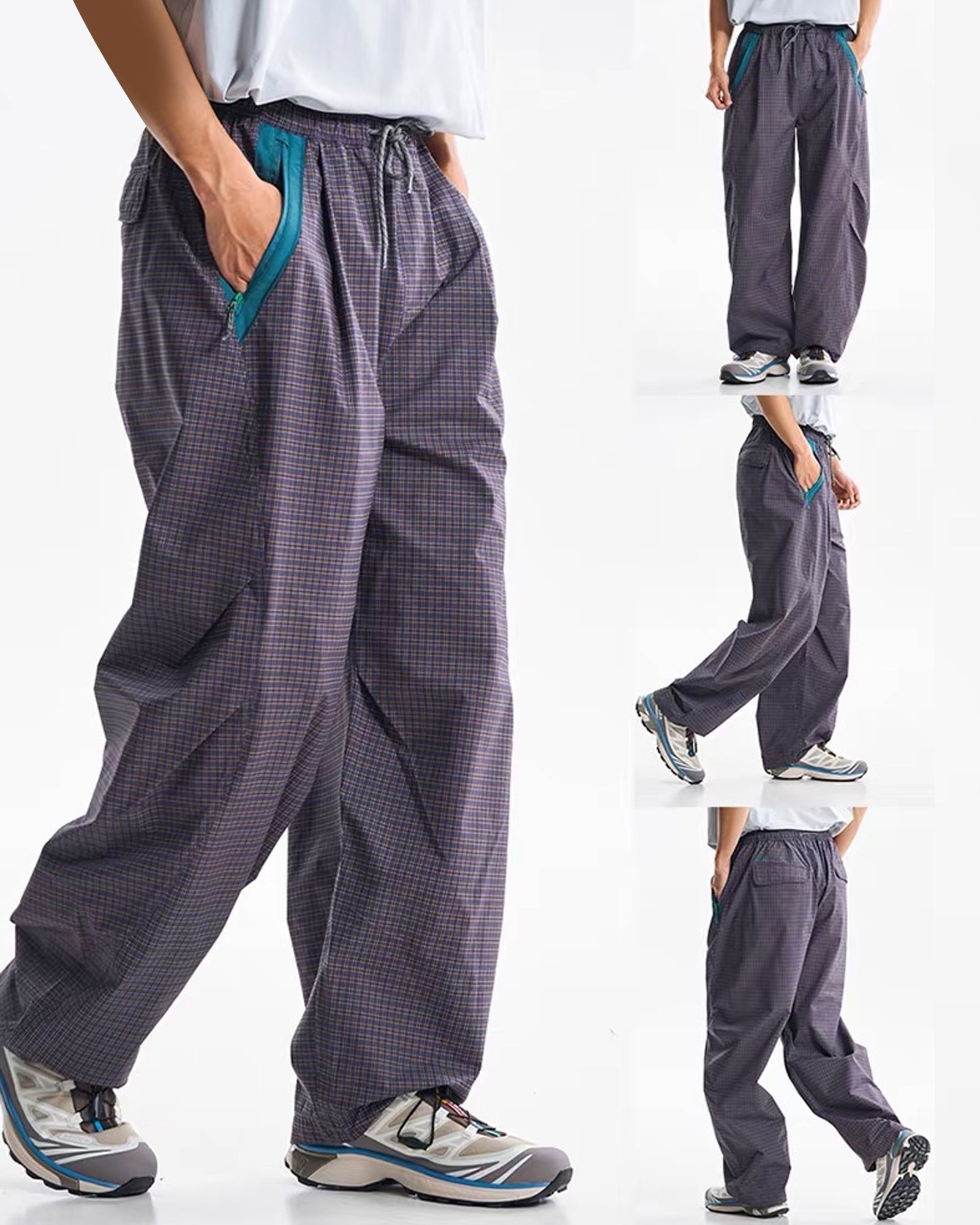 Outdoor Active Unisex Curved Leg Hiking Cargo Pants