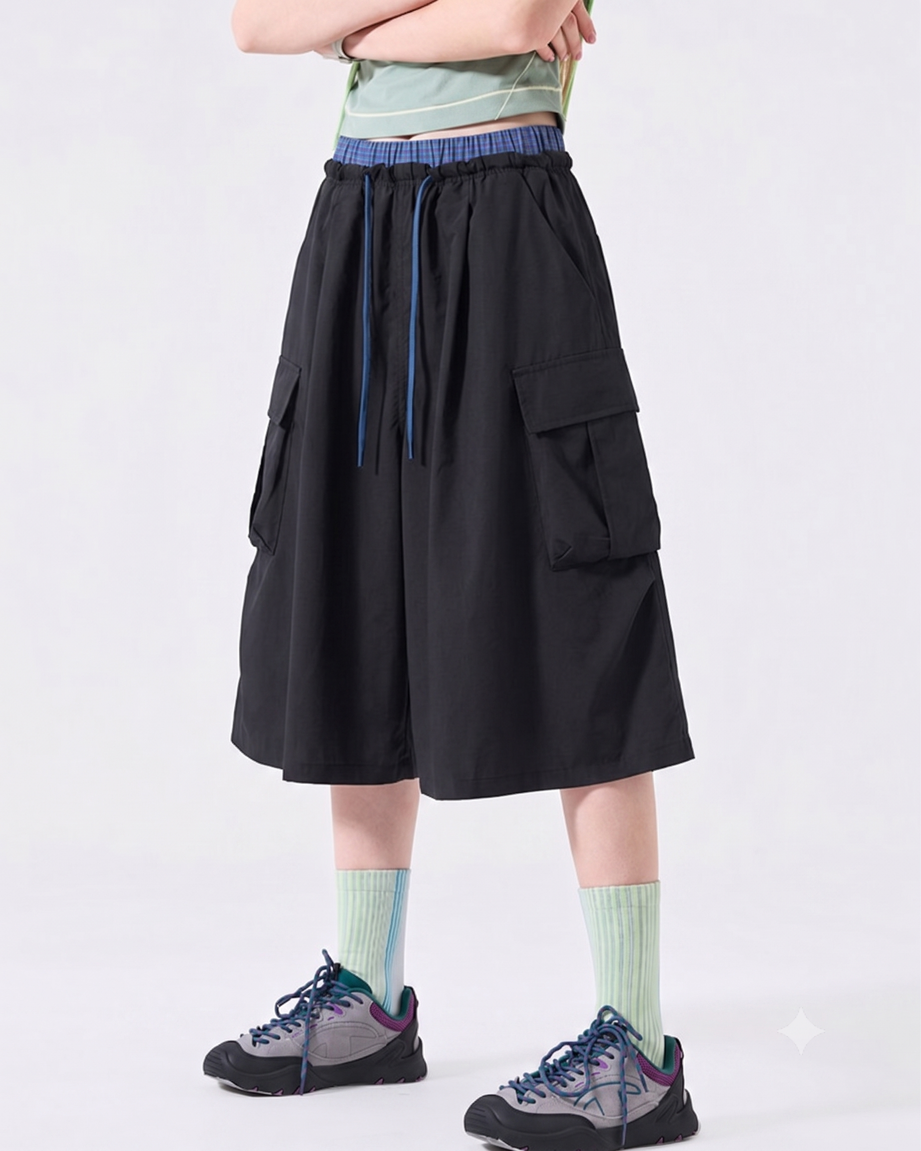 Outdoor Quick-Drying Women's Cargo Hiking Capri Pants