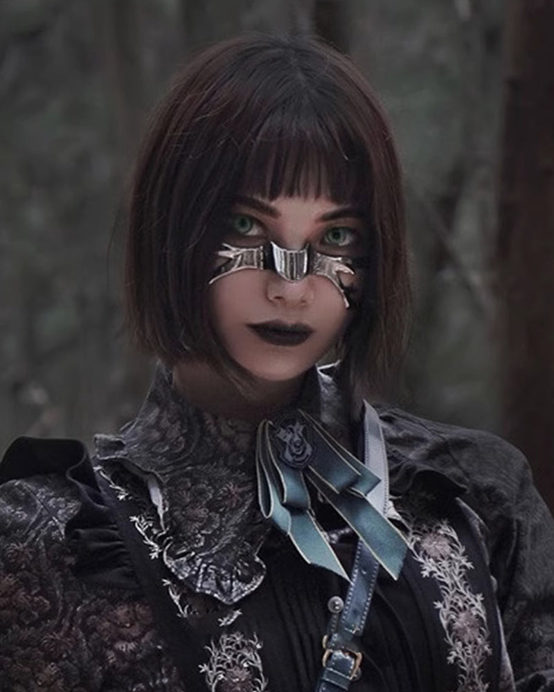 Silver Lip Ring Facial Accessory Cyberpunk Mask Zeroph