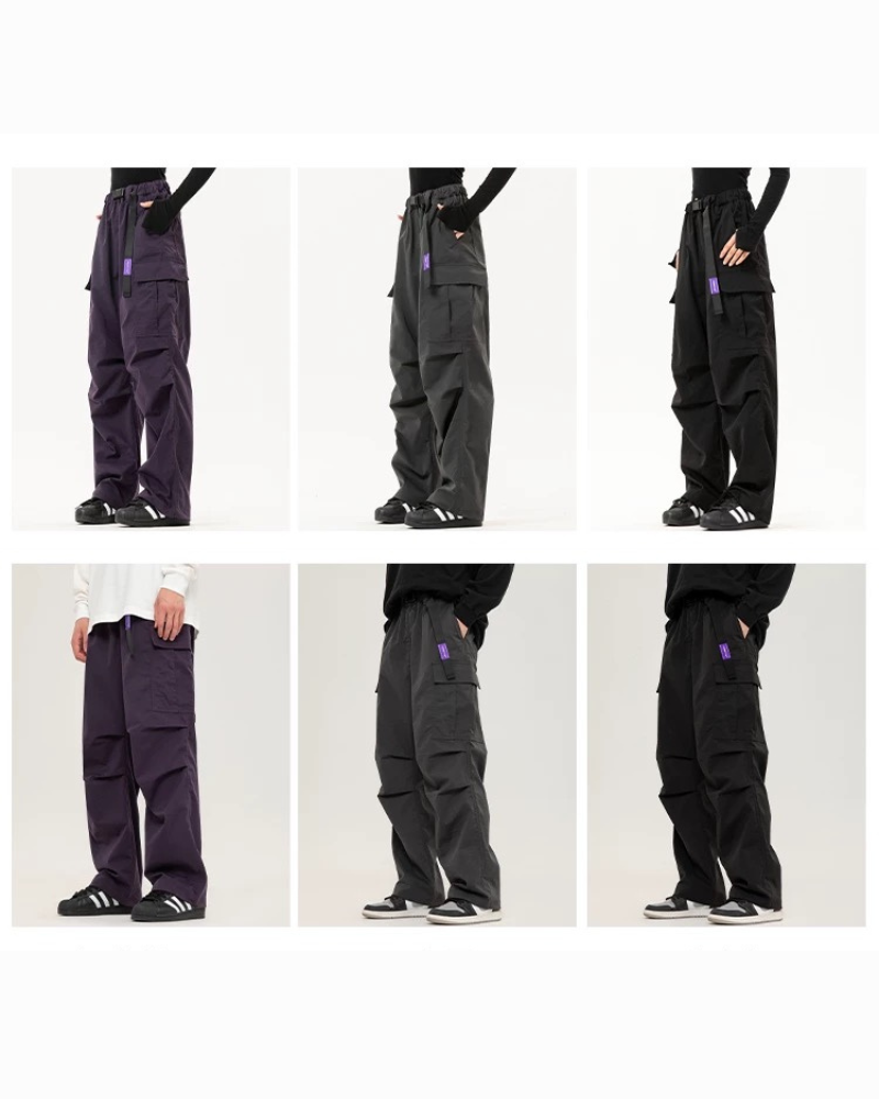 Street Outdoor Unisex Multi-Pocket Straight Cargo Pants Zeroph