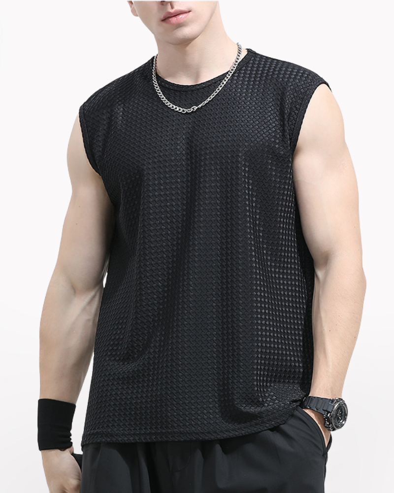 Summer Sport Ice Silk Sleeveless Muscle T-Shirt Zeroph