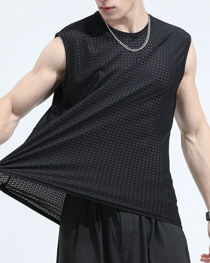 Summer Sport Ice Silk Sleeveless Muscle T-Shirt Zeroph
