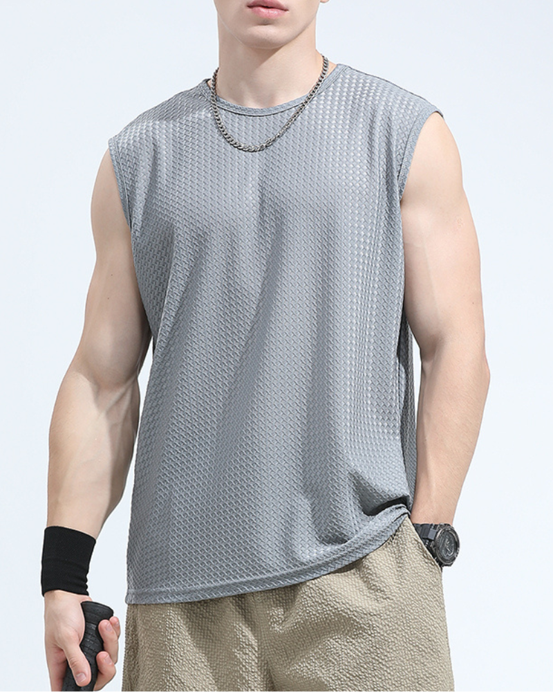 Summer Sport Ice Silk Sleeveless Muscle T-Shirt Zeroph