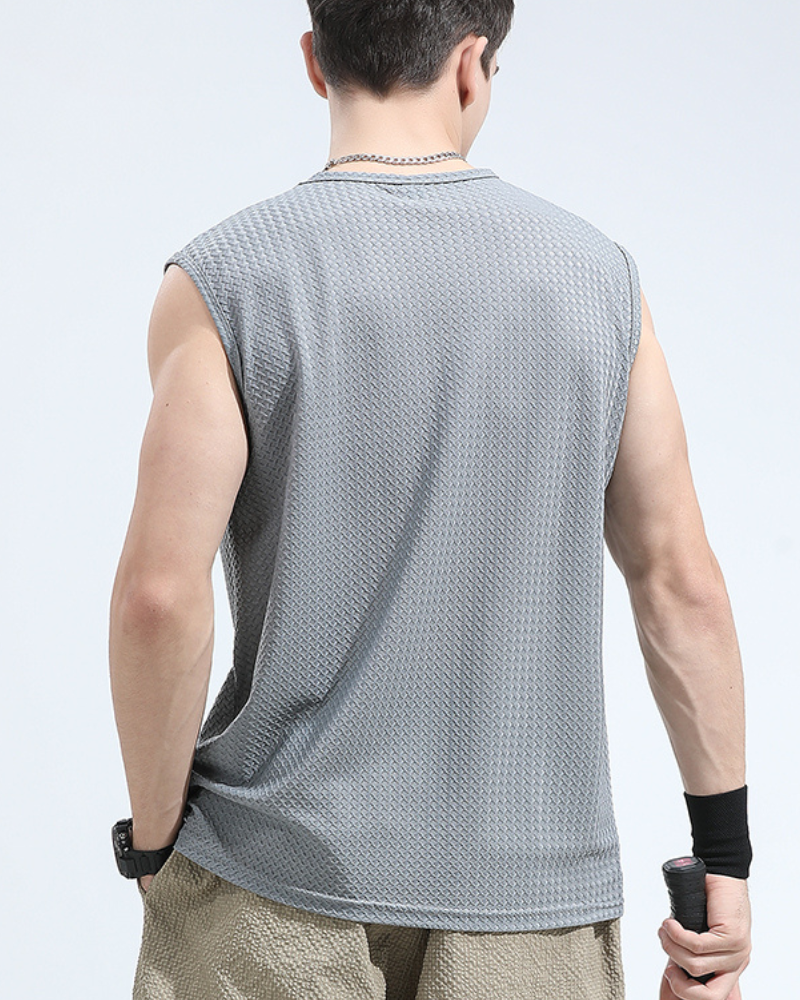 Summer Sport Ice Silk Sleeveless Muscle T-Shirt Zeroph