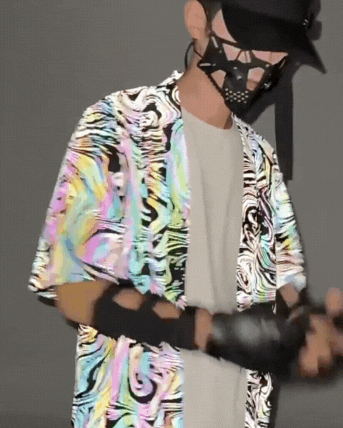 Techwear Colorful Reflective Cardigan Kimono Jacket Zeroph