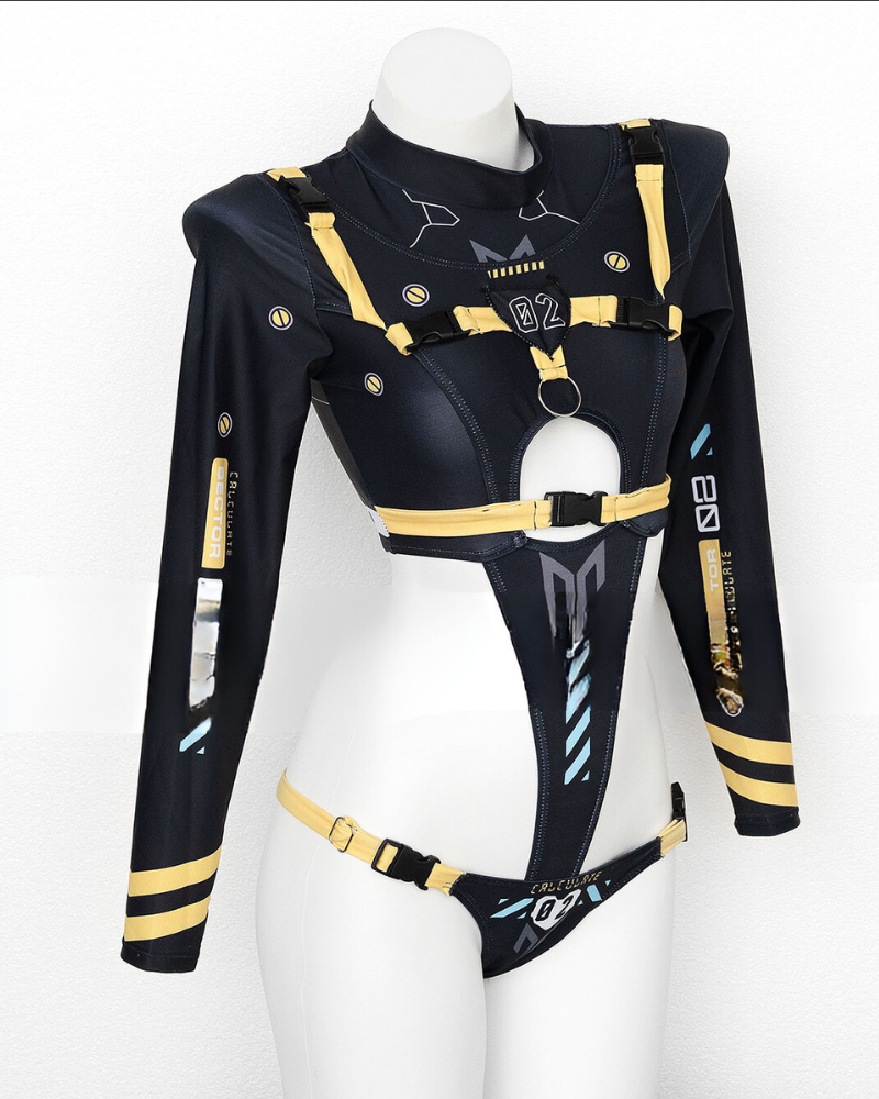 Cyberpunk Cut-out Bodysuit Zeroph