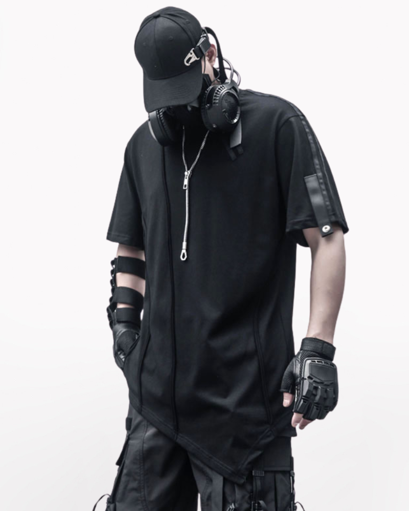Techwear Functional Geometric Irregular T-Shirt Zeroph