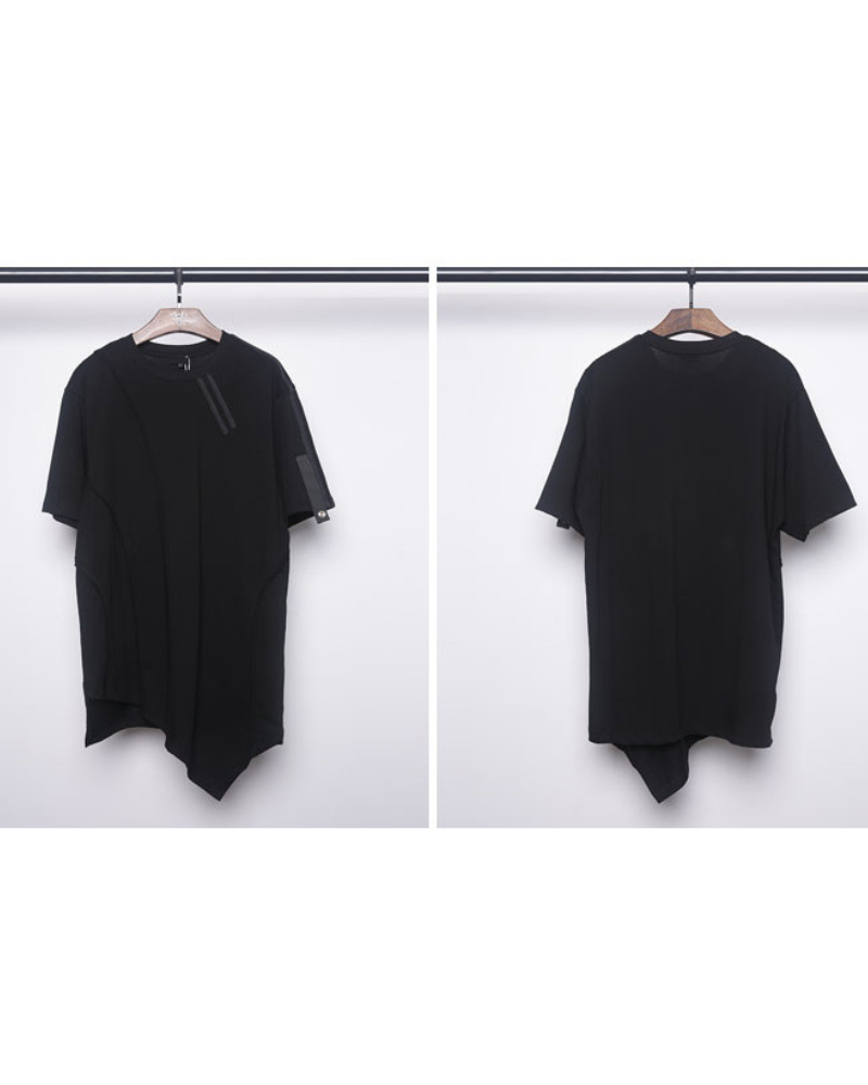 Techwear Functional Geometric Irregular T-Shirt Zeroph