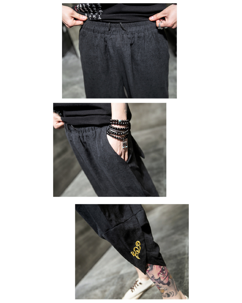 Techwear Japanese Crop Hakama Pants Zeroph