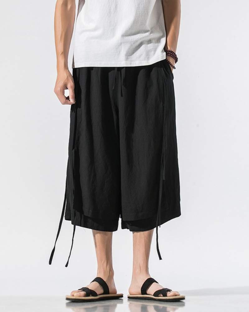 Techwear Short Hakama Pants Zeroph