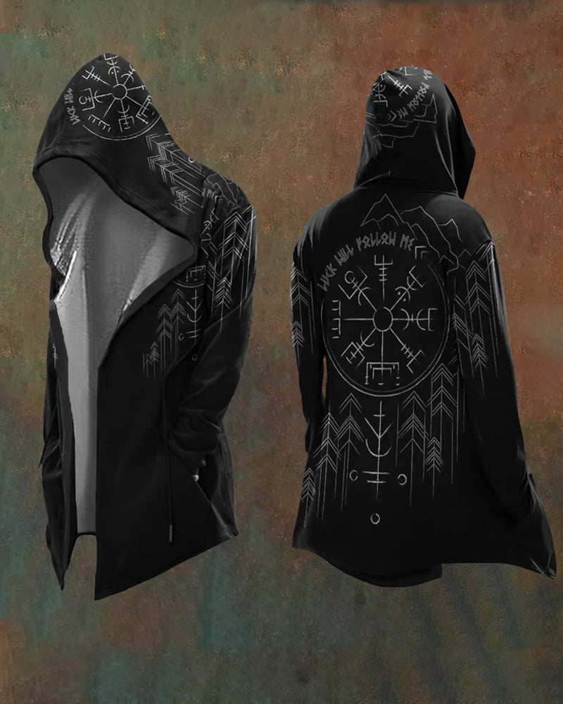 Viking Art Cosplay Vintage Totem Hooded Jacket Zeroph
