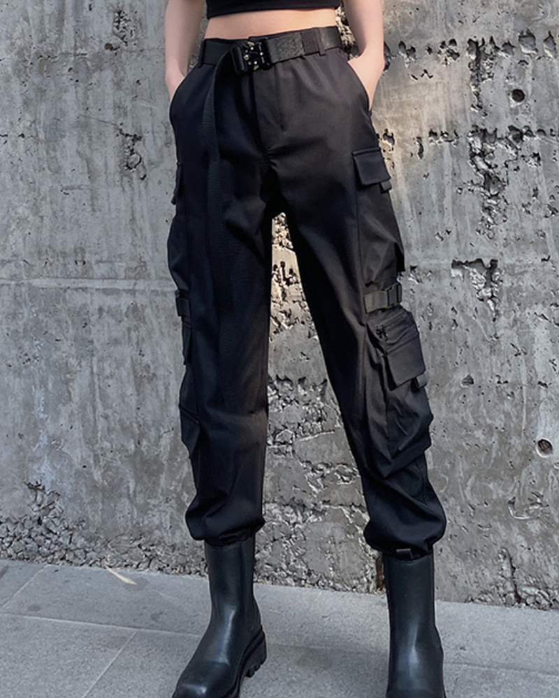 Techwear Women Multi-Pockets Cargo Pants Zeroph