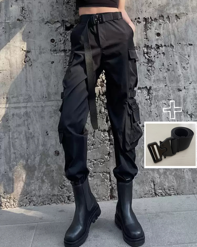 Techwear Women Multi-Pockets Cargo Pants Zeroph