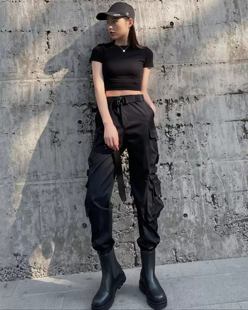 Techwear Women Multi-Pockets Cargo Pants Zeroph