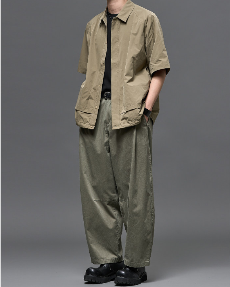 Washed Cotton Japanese Loose Men's Straight Pants Zeroph
