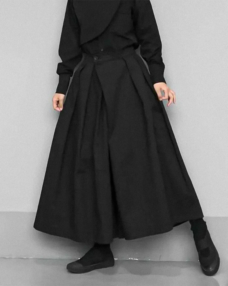 Traditional Japanese Loose Crop Hakama Pants Zeroph