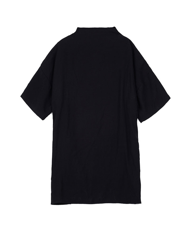 Japanese Relaxed Standing Collar Techwear Shirt Zeroph