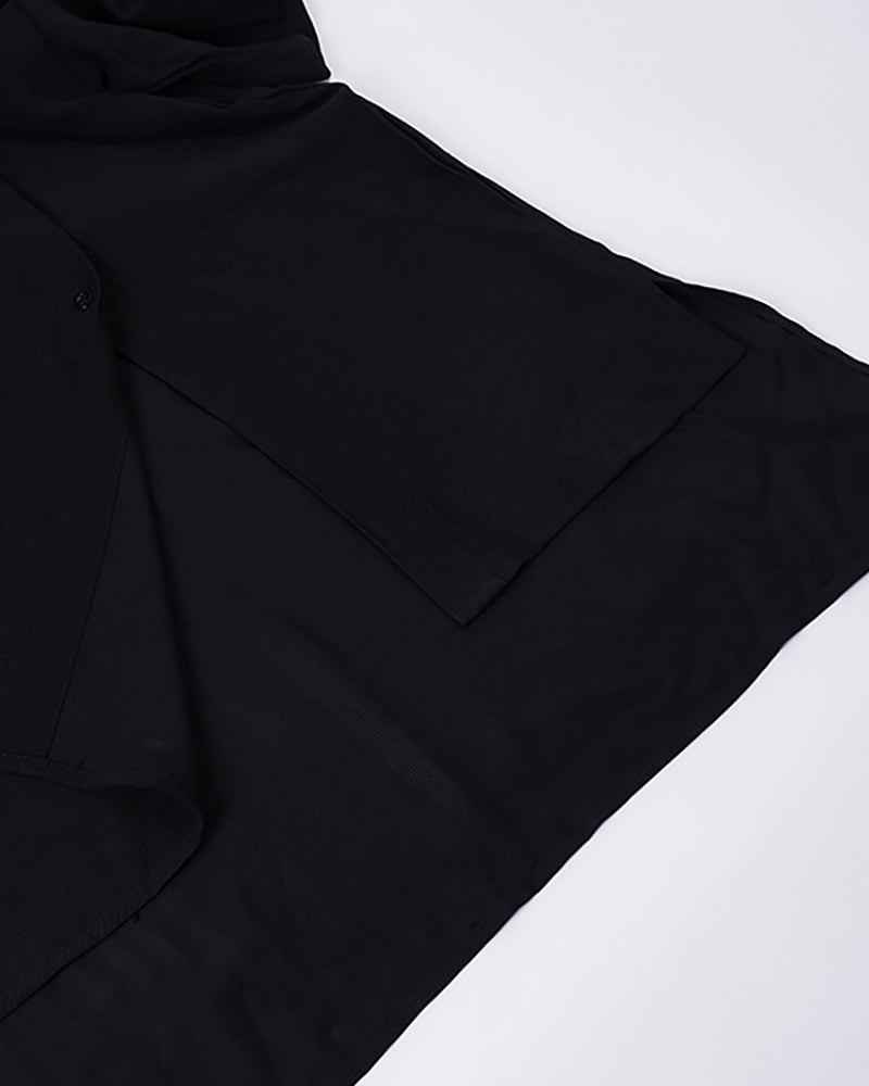 Japanese Relaxed Standing Collar Techwear Shirt Zeroph