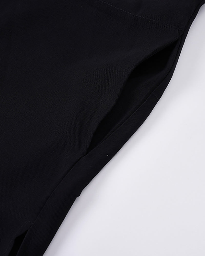 Japanese Relaxed Standing Collar Techwear Shirt Zeroph