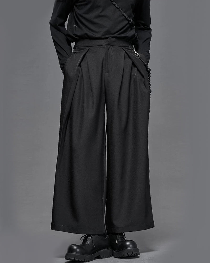 Modern Japanese Vintage Wide-Cut Hakama Pants Zeroph