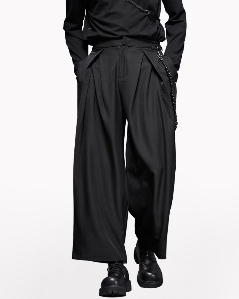 Modern Japanese Vintage Wide-Cut Hakama Pants Zeroph