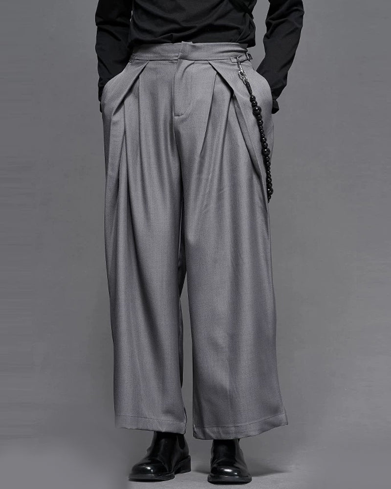 Modern Japanese Vintage Wide-Cut Hakama Pants Zeroph