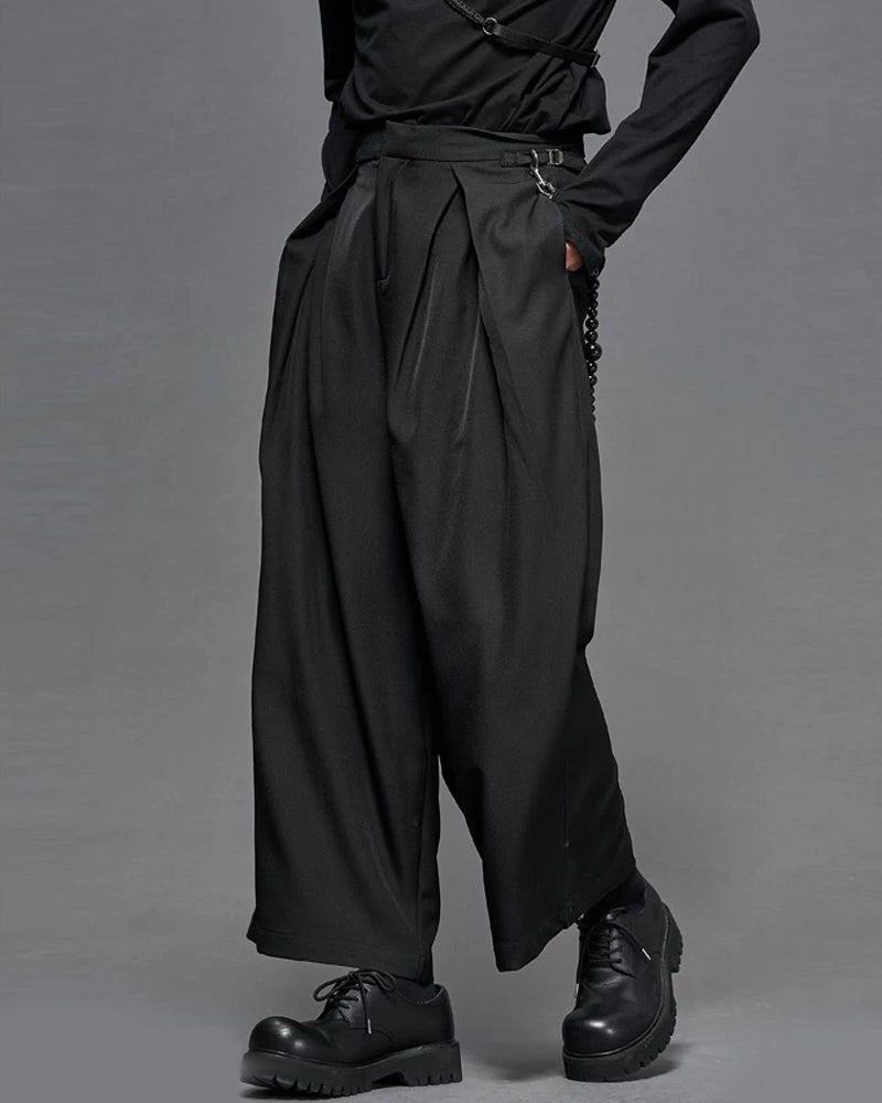 Modern Japanese Vintage Wide-Cut Hakama Pants Zeroph