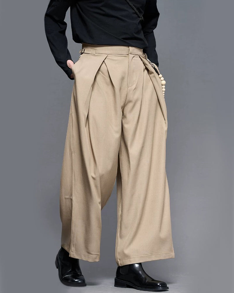 Modern Japanese Vintage Wide-Cut Hakama Pants Zeroph