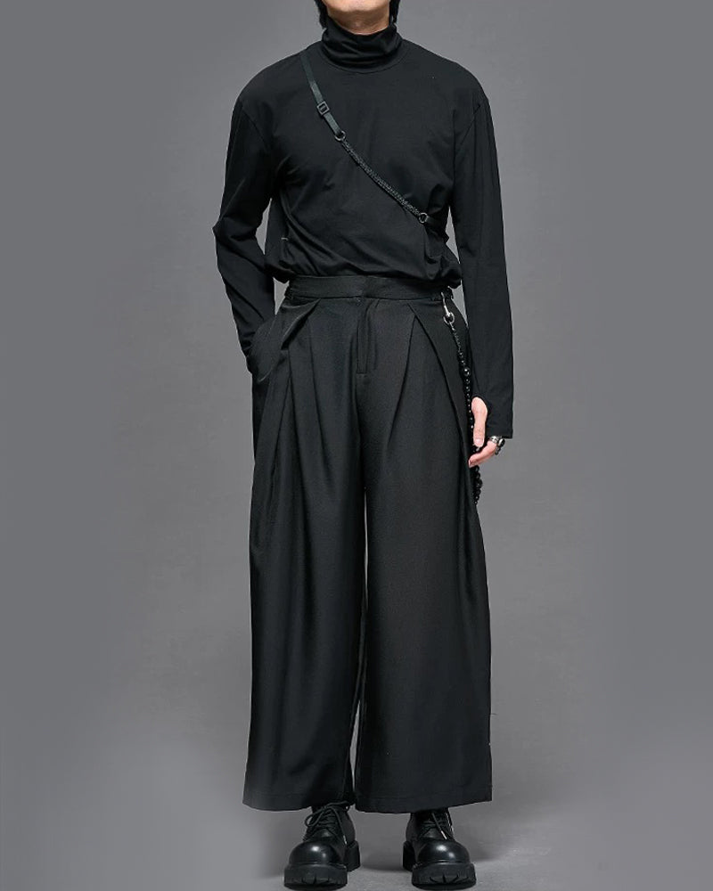 Modern Japanese Vintage Wide-Cut Hakama Pants Zeroph