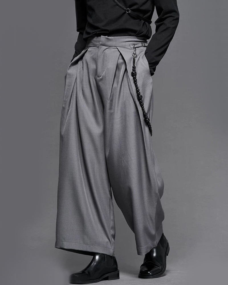 Modern Japanese Vintage Wide-Cut Hakama Pants Zeroph