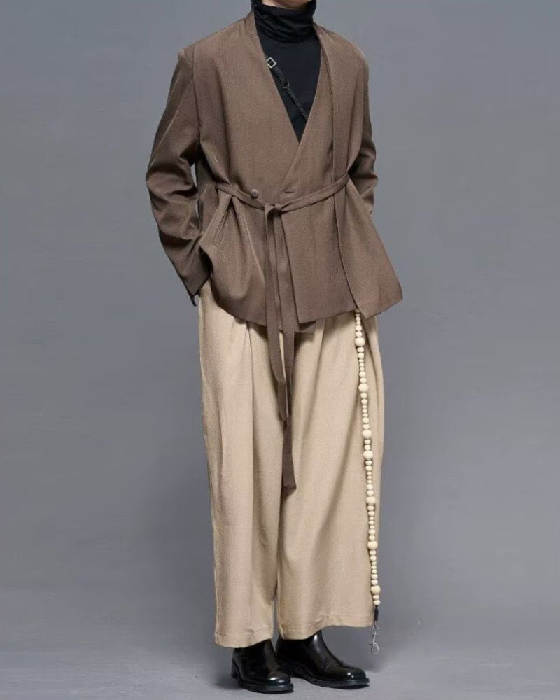 Modern Japanese Vintage Wide-Cut Hakama Pants Zeroph