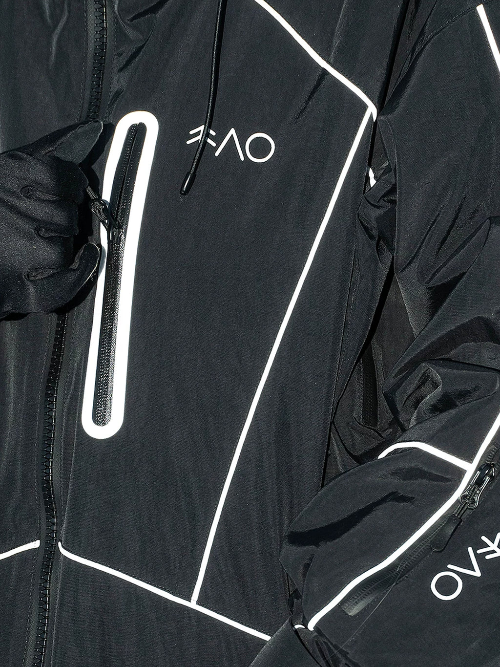 Zeroph Black Reflective Waterproof Ski Suit