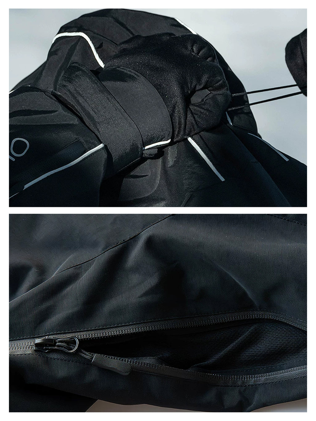Zeroph Black Reflective Waterproof Ski Suit