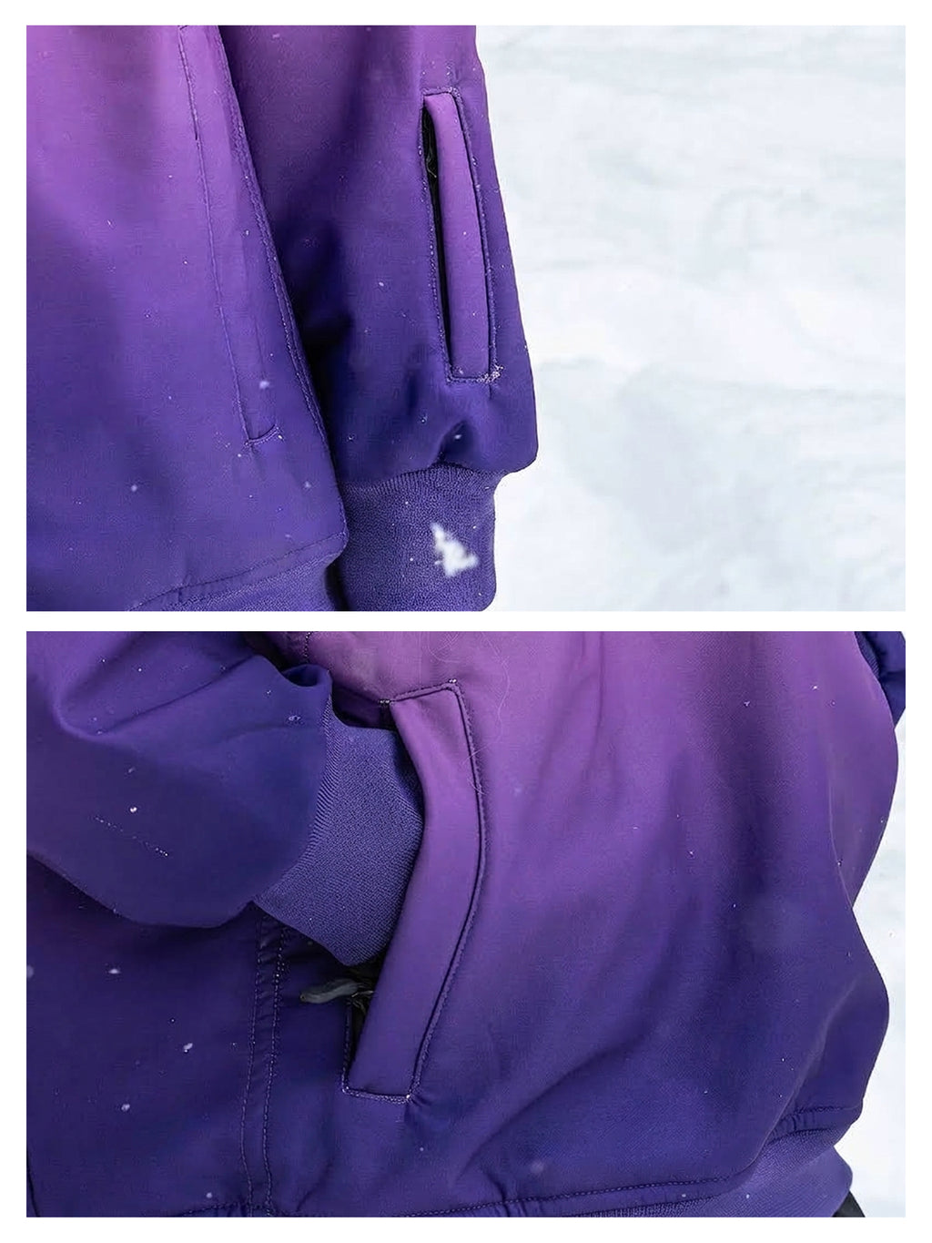 Zeroph Gradient Color Ski Hoodie
