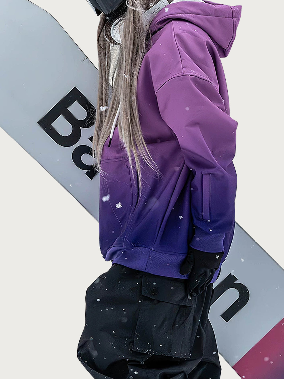 Zeroph Gradient Color Ski Hoodie