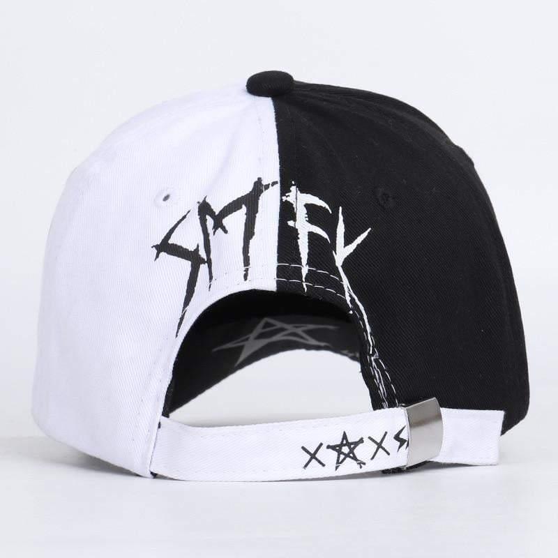 Heat Waves Black and White Cap - Techwear Official